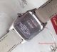 2017 Copy Cartier Santos 100 SS White Dial Black Leather Band 36mm Watch (8)_th.jpg